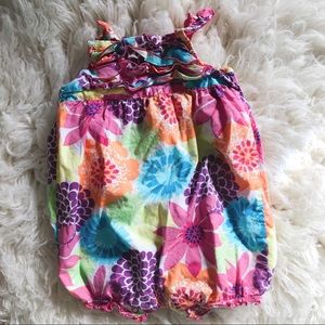 Floral & colorful Carters romper 24mo.